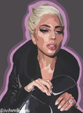 Lady Gaga Potrait Print