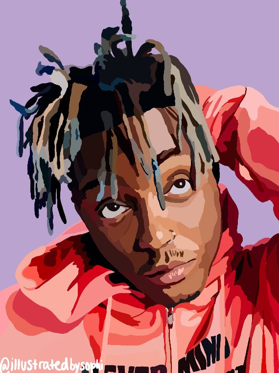 Juice WRLD Portrait Print